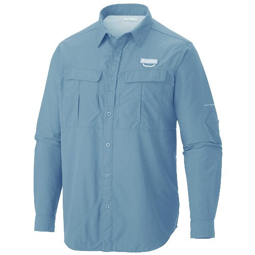 Columbia Cascades Explorer Long Sleeve Mens Shirt Steel