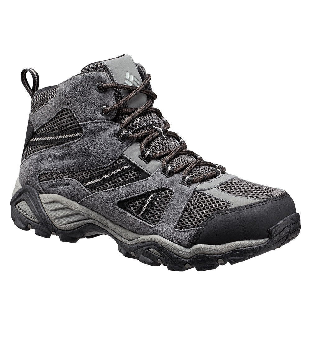 Columbia Hammond Mid Waterproof Mens Hiking Shoes Shark Light Grey