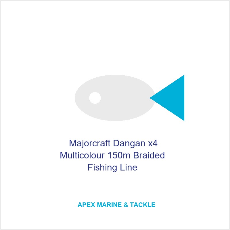 Majorcraft Dangan x4 Multicolour 150m Braided Fishing Line