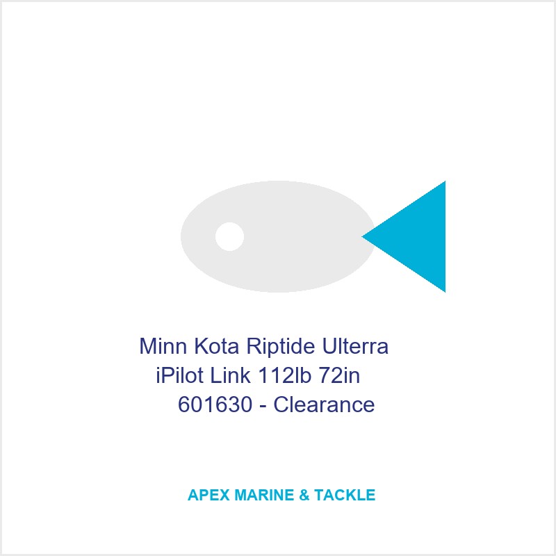 Minn Kota Riptide Ulterra iPilot Link 112lb 72in 601630 - Clearance