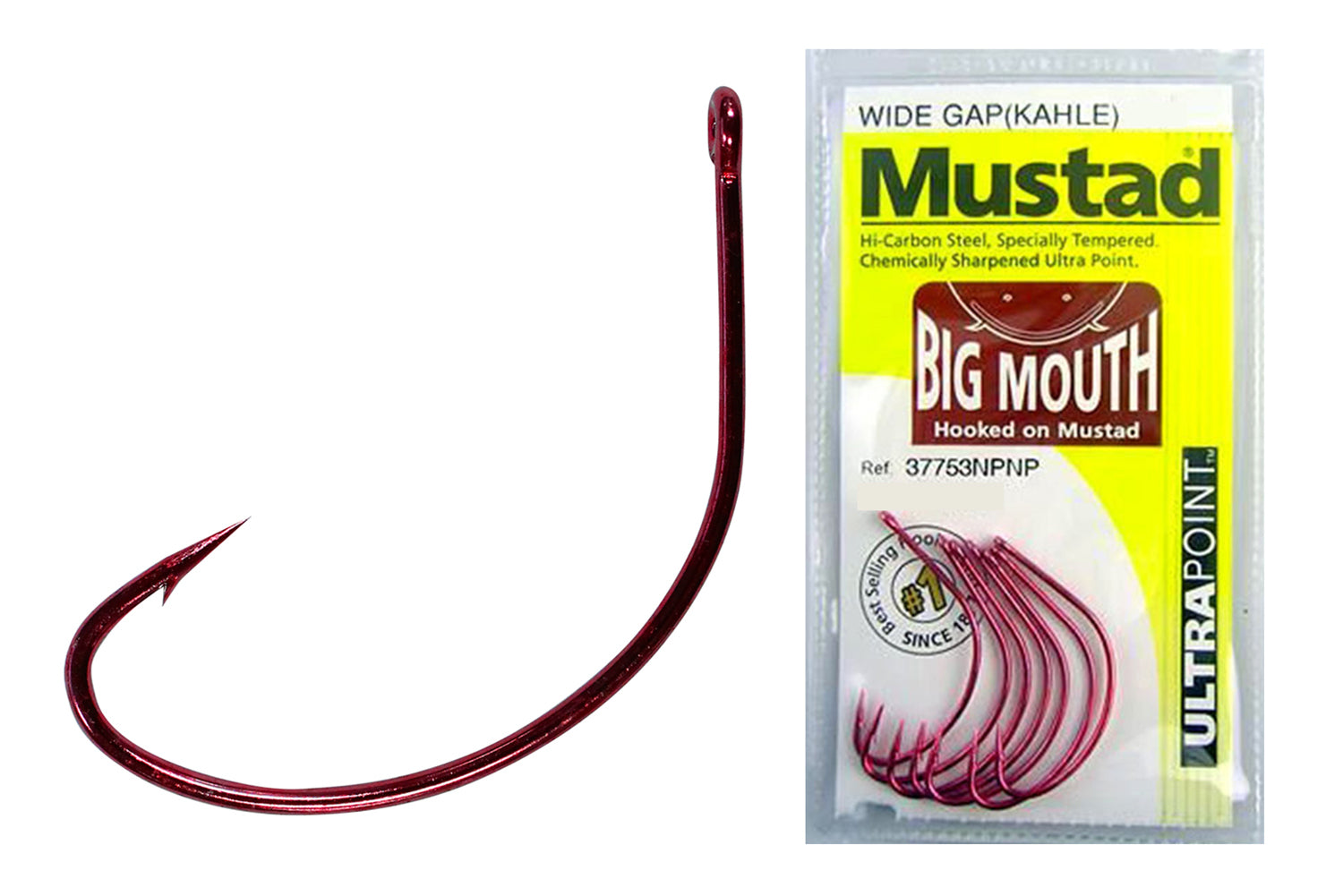 Mustad Big Mouth Wide Gap Ultra Point Hook 37753NPNP