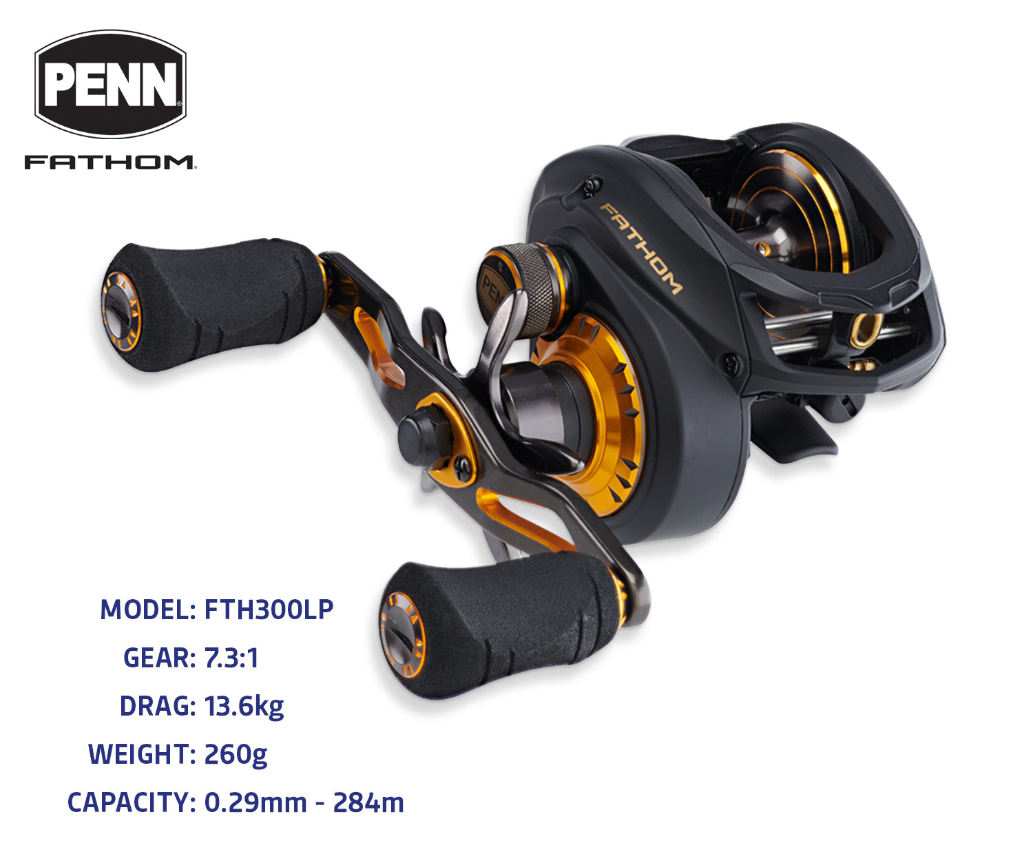 PENN Fathom Low Profile Baitcast Reel