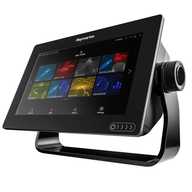 Raymarine Axiom 9 MFD Integrated RealVision 3D 600w Sonar RV-100 Transducer with Navionics GPS Sonar Combo Unit